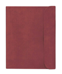 Carpeta para predicar de tela del color rojo personalizable