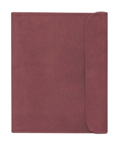 Carpeta para predicar de tela del color rojo granate.