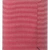 Carpeta para predicar de tela rayada roja y beige