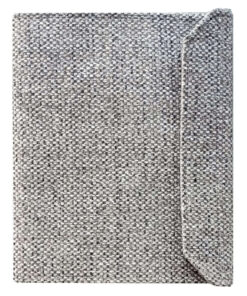 Carpeta para predicar de tela jaspeada gris
