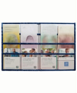 Interior carpeta para predicar transparente para tratados, revistas y/o folletos.