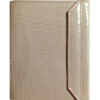 Carpeta para predicar de polipiel imitación cocodrilo color beige.