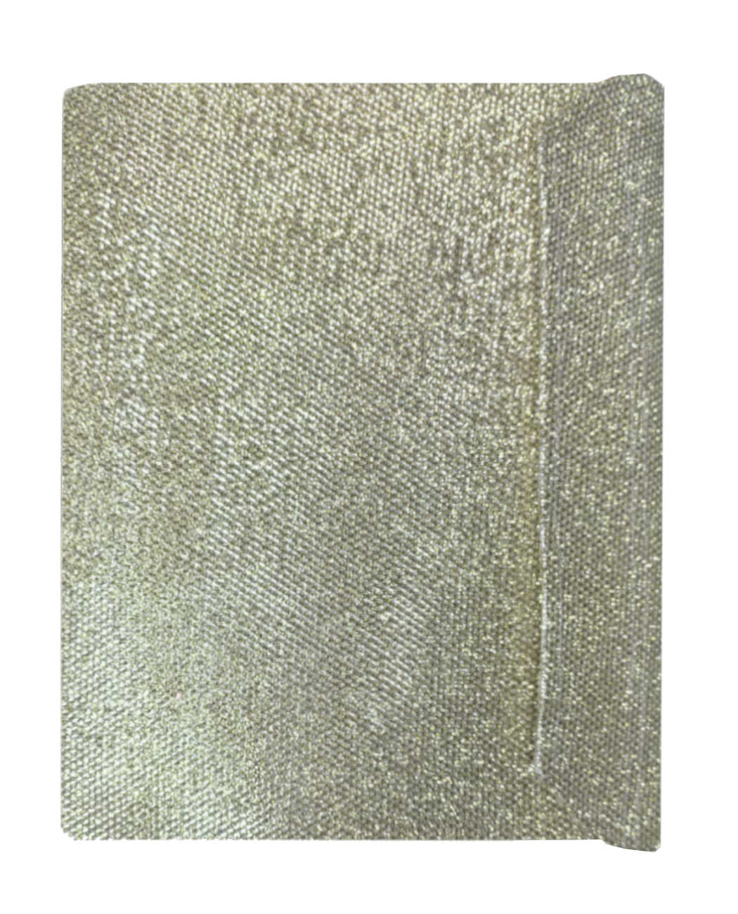 Carpeta para predicar en tela dorada.