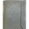 Carpeta de lujo, con filamentos oro y plata.