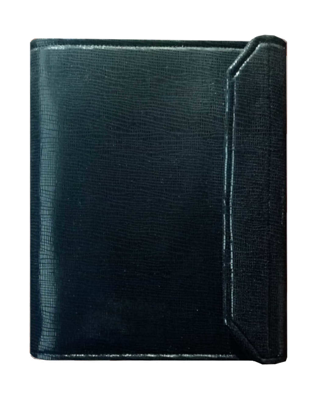 Carpeta para predicar en polipìel negra imitando grietas
