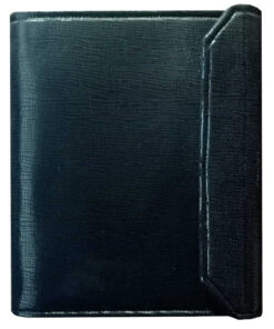 Carpeta para predicar en polipìel negra imitando grietas