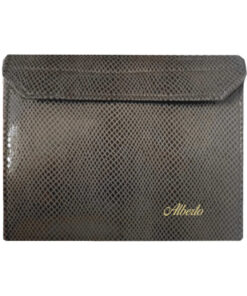 Carpeta para predicar en polipìel imitando piel de serpiente marrón personalizable